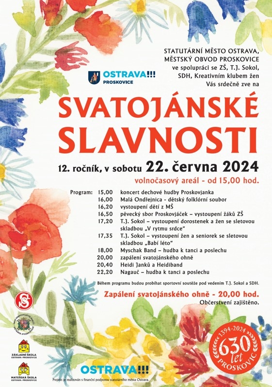 Svatojánské slavnosti - 630. výročí Proskovic